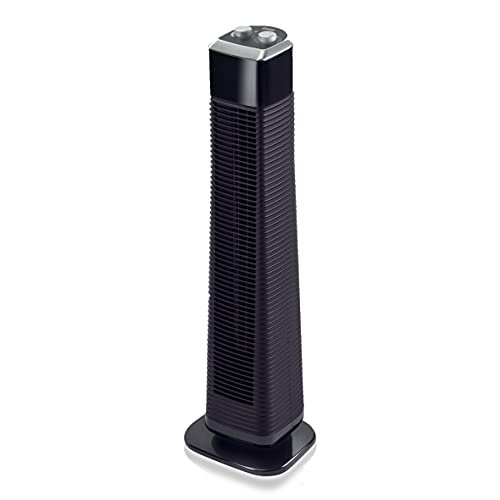 Rowenta VU6140 Classic Tower torenventilator, stil, ventilator, 3 snelheden, met timer, zwart