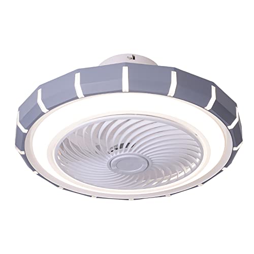 FVBXYU Plafondventilator Childs Plafondventilatoren, Met Lichten Voor Slaapkamer Plafondventilatoren, Metpen Stil In Het Verlichten Van Moderne Plafondventilator Fan Licht/Grijs