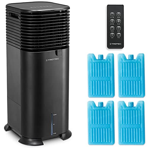 TROTEC Aircooler PAE 50 met 4 ventilatiestanden, 4-in-1-Verdampings-luchtkoeler: luchtkoeling, ventilatie, luchtverfrissing, luchtbevochtiging