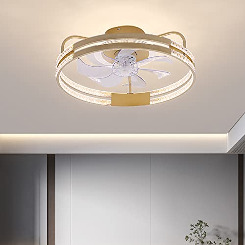 VAESHOWX Plafondventilator Met Led -Lichte Ventilator Licht Plafond Plafondventilatoren, Metpen Plafondventilator Met Verlichti3 Snelheden Woonkamer Modern/Zwart