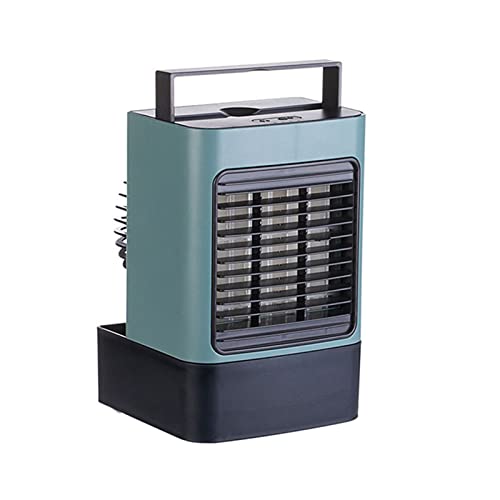 AQQWWER airconditioner Mini Draagbare Airconditioner Koelventilator Voor Thuiskantoor Luchtkoeler (Color : Ye?il)