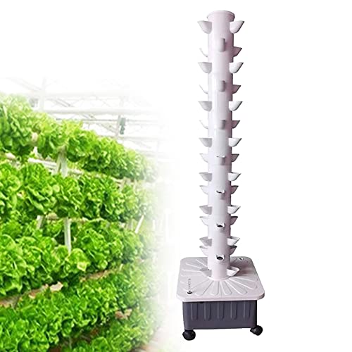 PPGE Home 15 Vloeren 45 Gaten Hydrocultuur Toren Set Hydrocultuur Groeiende Systeem, Hydrocultuur Groeiende Kit, Aquaponics Growing System, Hydrocultuur Verticaal Groeiende Systeem