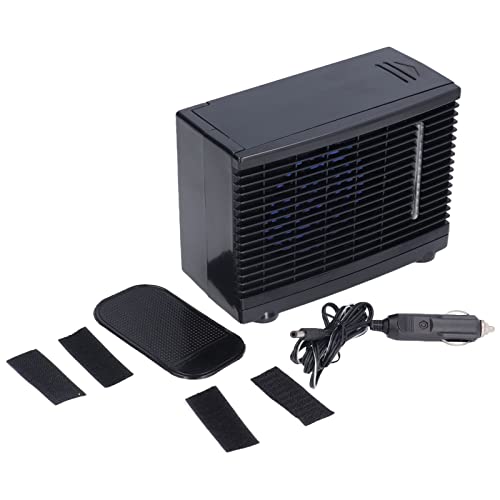 BORDSTRACT 12V airconditioning ventilator, draagbare verdampingskoeler met watertank, mini airconditioning ventilator voor auto thuis