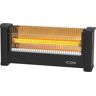 ICQN Infrarood staande verwarming, voor ruimtes tot 9 m², 900 W, IP20, elektrische verwarming, 1,35 meter kabel, verwarming voor kantoor of huis, infraroodverwarming, IQ.0900.APW