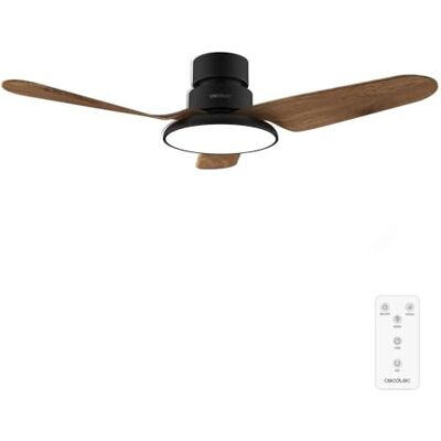 Cecotec Plafondventilator met licht EnergySilence Aero 5200 Light DarkWood 30 W DC motor, 43" ledlicht, 24 W, 3 tonen, 3 messen, programmeerbare timer, winter-/zomermodus, 6 snelheden Cecotec Plafondventilator met licht EnergySilence Aero 5200 Light DarkWood 30 W DC motor, 43" ledlicht, 24 W, 3 tonen, 3 messen, programmeerbare timer, winter-/zomermodus, 6 snelheden