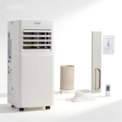 ROVSUN Moiles 3-in-1 mobiele airconditioning, 9000 BTU met afvoerslang, mini-airconditioning met led-display, afstandsbediening en app, 24-uurs timer (9000, BTU) ROVSUN Moiles 3-in-1 mobiele airconditioning, 9000 BTU met afvoerslang, mini-airconditioning met led-display, afstandsbediening en app, 24-uurs timer (9000, BTU)
