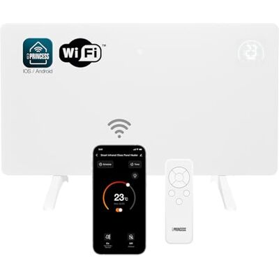 Princess 348348 Infraroodpaneel - Energiezuinige WiFi verwarming Princess 348348 Infraroodpaneel - Energiezuinige WiFi verwarming