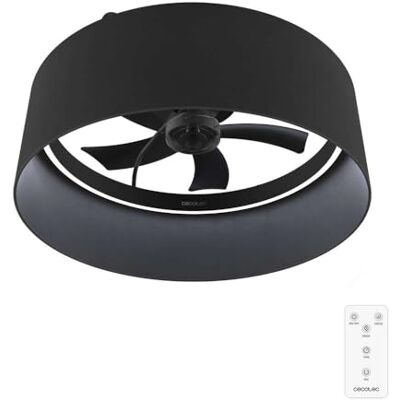 Cecotec Plafondventilator met Licht en Afstandsbediening EnergySilence LampAero 650 Black Design. DC-motor, 20W, LED van 45W, 5 bladen van 17", 6 snelheden, 3 lichttinten, timer, winter/zomermodus Cecotec Plafondventilator met Licht en Afstandsbediening EnergySilence LampAero 650 Black Design. DC-motor, 20W, LED van 45W, 5 bladen van 17", 6 snelheden, 3 lichttinten, timer, winter/zomermodus