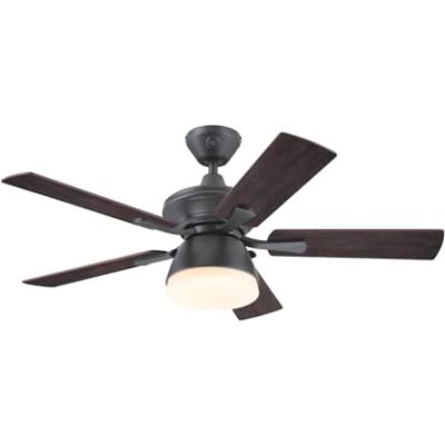 Westinghouse Lighting 7316240 Nevada plafondventilator voor binnen en buiten, traditioneel ijzer, 105 cm, met mat opaalglas Westinghouse Lighting 7316240 Nevada plafondventilator voor binnen en buiten, traditioneel ijzer, 105 cm, met mat opaalglas