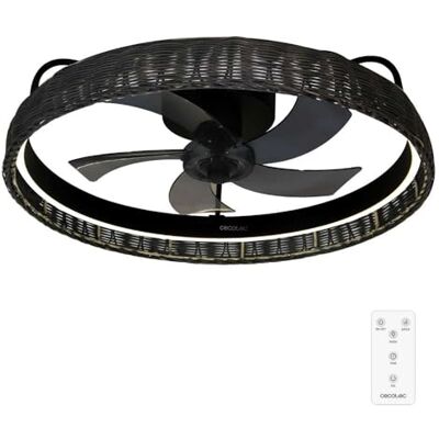 Cecotec Plafondventilator met Licht EnergySilence LampAero 600 Zwart Design. 20W DC Motor, LED Licht, 5 Bladen 17 inch, Afstandsbediening, 6 Snelheden, 3 Lichttinten, Timer, Winter/Zomer Modus Cecotec Plafondventilator met Licht EnergySilence LampAero 600 Zwart Design. 20W DC Motor, LED Licht, 5 Bladen 17 inch, Afstandsbediening, 6 Snelheden, 3 Lichttinten, Timer, Winter/Zomer Modus