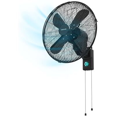 Cecotec Wandventilator EnergySilence 4500 Power Wall Zwart. 50W, Diameter van 30cm, 4 Aerodynamische Bladen, Trekschakelaar, 3 Snelheden, Inclusief Montage-elementen Cecotec Wandventilator EnergySilence 4500 Power Wall Zwart. 50W, Diameter van 30cm, 4 Aerodynamische Bladen, Trekschakelaar, 3 Snelheden, Inclusief Montage-elementen