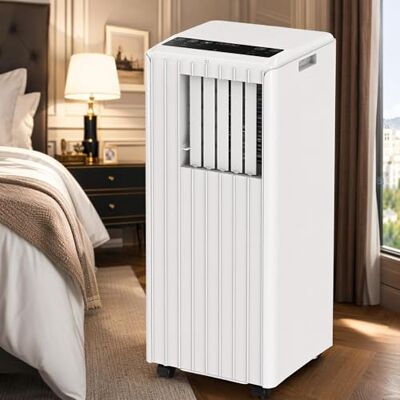 GarveeHome Mobiele airconditioning, 7000 BTU, mobiele airconditioning, 3-in-1 met koeling, ventilator en ontvochtiging, stil voor ruimtes tot 35 m², 2 ventilatorstanden, slaapmodus, 24-uurs timer, led-display GarveeHome Mobiele airconditioning, 7000 BTU, mobiele airconditioning, 3-in-1 met koeling, ventilator en ontvochtiging, stil voor ruimtes tot 35 m², 2 ventilatorstanden, slaapmodus, 24-uurs timer, led-display