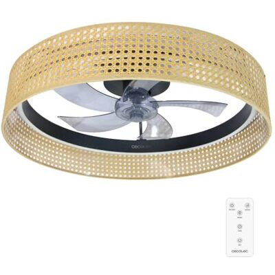 Cecotec Plafondventilator met Licht EnergySilence LampAero 600 Beige Design. DC Motor 20W, LED Licht, met 5 Bladen 17 inch, Afstandsbediening, 6 Snelheden, Timer, Winter/Zomer Modus Cecotec Plafondventilator met Licht EnergySilence LampAero 600 Beige Design. DC Motor 20W, LED Licht, met 5 Bladen 17 inch, Afstandsbediening, 6 Snelheden, Timer, Winter/Zomer Modus