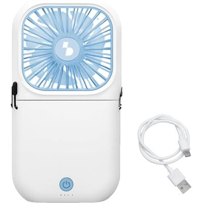 BEPER P206VEN411 Opvouwbare oplaadbare miniventilator met powerbank – Draagbare USB-C-ventilator met 3 snelheden, batterijduur tot 10 uur, met nekkoord BEPER P206VEN411 Opvouwbare oplaadbare miniventilator met powerbank – Draagbare USB-C-ventilator met 3 snelheden, batterijduur tot 10 uur, met nekkoord