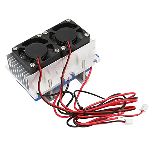 KOSDFOGE Thermo-elektrische Koeler, 144W Thermo-elektrische Peltier Koelkoeler 12V Halfgeleider Airconditioning Koelsysteem DIY Kit Voor Mini Koelkast