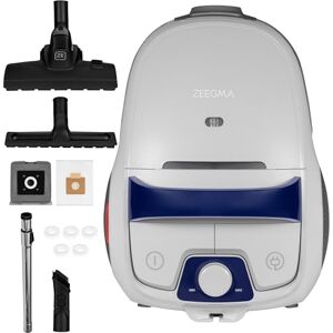 Zeegma Zonder Verre Klassieke stofzuiger met zak, 2 hygiënische filters, allergievriendelijk, hoog zuigvermogen, 800 W, parketborstel, lange kabel, bereik 12 m, stille werking, geurpatronen Zeegma Zonder Verre Klassieke stofzuiger met zak, 2 hygiënische filters, allergievriendelijk, hoog zuigvermogen, 800 W, parketborstel, lange kabel, bereik 12 m, stille werking, geurpatronen