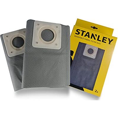 Stanley - Herbruikbare stoffen zakken 30L voor droog en nat stofzuigers Stanley - Herbruikbare stoffen zakken 30L voor droog en nat stofzuigers