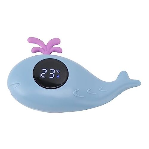 DAUZ Babybadthermometer, Multifunctionele Badthermometer voor Wasruimte voor Kinderen (Blauw)