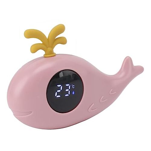 DAUZ Babybadthermometer, Multifunctionele Badthermometer voor Wasruimte voor Kinderen (Roze)