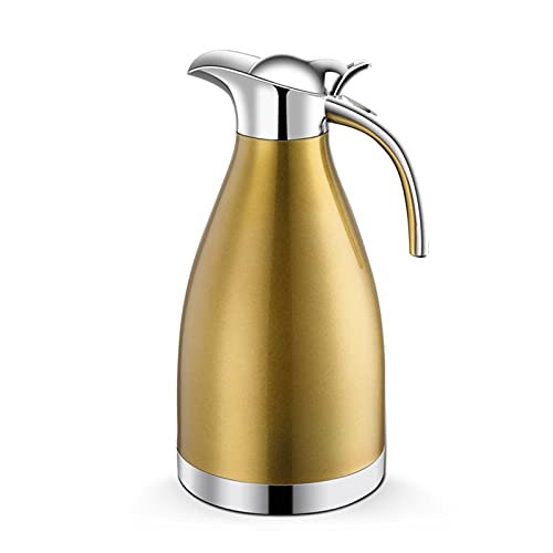 ORELEDI Thermische Koffie Karaf Isolatie Pot 2L Vacuüm Isolatie Dubbelwandige Rvs Koffie Pot Thee Kruik Water Karaf Fles Thermische Thermos Flessen Geïsoleerde Koffiekaraffen