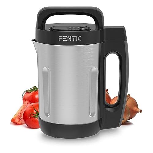 Fentic Soepmaker XL – 2.0L – 6 Programma’s – LED Display – Blender – 1000W – RVS/Zwart