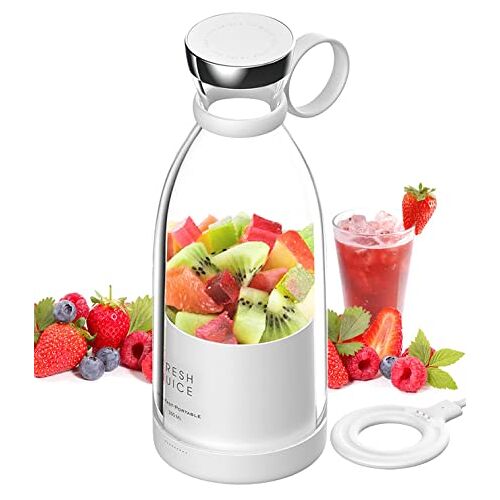 Tetipa Draagbare Blender Smoothie Maker, 350 ml Draagbare Blender, Blender to go vers sap blender, multifunctionele persoonlijke mini blender voor smoothies of milkshakes, fruit blender