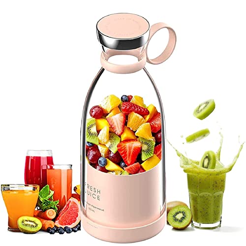 Tetipa Draagbare Blender Smoothie Maker, 350 ml Draagbare Blender, Blender to go vers sap blender, multifunctionele persoonlijke mini blender voor smoothies of milkshakes, fruit blender