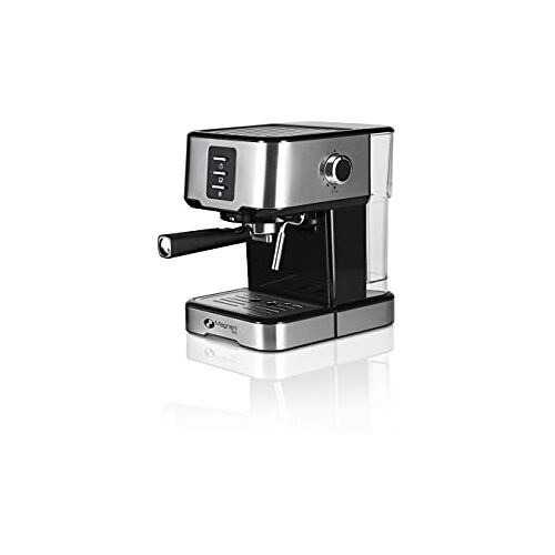 MAGNANI Espresso machine, Koffie apparaat van RVS, Espresso apparaat voor 1 of 2 kopjes, 1,5L watertank, Halfautomatische espresso machine met temper, 29 x 31 x 27 cm (H x B x D)