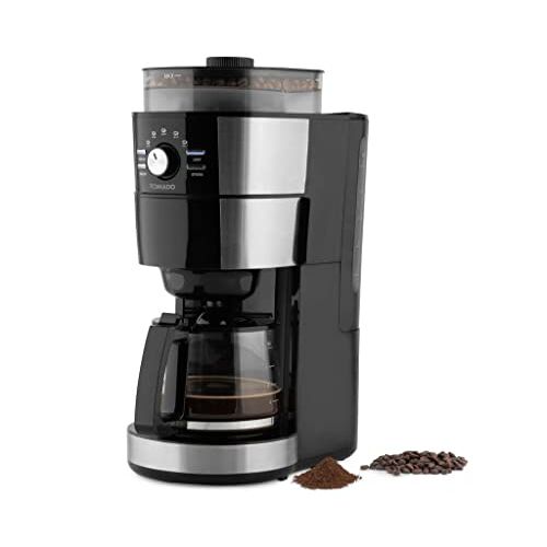 Tomado TGB1301S Grind & Brew koffiezetapparaat Filterkoffie Koffiebonen 1.25 L inhoud Zwart/RVS