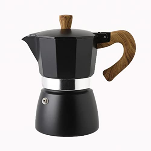 MSLing Espresso koffiezetapparaat met 3 kopjes, Italiaanse espresso moka pot, koffiezetapparaat, percolator voor koffie, melk, moka, cappuccino, geknoopt koffiezetapparaat