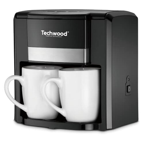 Techwood TCA-206 Duo koffiezetapparaat + 2 kopjes