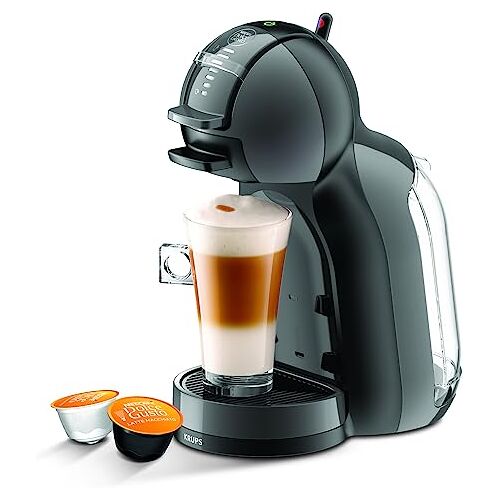 NESCAFÉ DOLCE GUSTO Krups NESCAFÉ Dolce Gusto KP1238 Mini Me handmatige koffiecupmachine zwart/antraciet, compacte en geavanceerde hogedrukmachine (15 bar), snelle en gemakkelijke bereiding