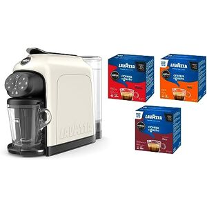 Lavazza , A Modo Mio koffiezetapparaat Deséa White Cream met 88 capsules crema en smaak gesorteerd, espresso 1500 W, 220-240 V, 50/60 Hz, capaciteit max. 10 capsules en 1,1 liter water Lavazza , A Modo Mio koffiezetapparaat Deséa White Cream met 88 capsules crema en smaak gesorteerd, espresso 1500 W, 220-240 V, 50/60 Hz, capaciteit max. 10 capsules en 1,1 liter water