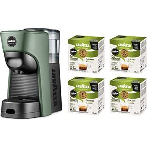 Lavazza , A Modo Mio Tiny Eco Green Koffiezetapparaat met 64 gesorteerde capsules, espressomachine van gerecycled kunststof, 1450 W, 220-240 V, 50/60 Hz, 0,6 liter Lavazza , A Modo Mio Tiny Eco Green Koffiezetapparaat met 64 gesorteerde capsules, espressomachine van gerecycled kunststof, 1450 W, 220-240 V, 50/60 Hz, 0,6 liter