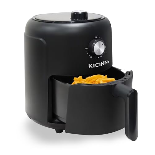 Kicinn Airfryer Airfryer XL Hetelucht friteuse 3 Liter 1000 Watt Zwart