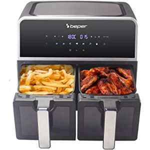 BEPER P101FRI090 Air Fryer Dubbele Zones, 9 liter (4,5 per Mand) Air Fryer 2 Zones BEPER P101FRI090 Air Fryer Dubbele Zones, 9 liter (4,5 per Mand) Air Fryer 2 Zones