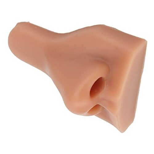 BROLEO Silicone Neus Model, Fake Nose Model Eenvoudige Verrichting voor Onderwijs Instructies (Donkere Huidkleur)