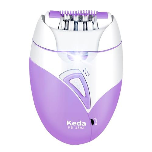 XQZMD Epilator, gezichtsepilator voor vrouwen met 2 snelheden, Smooth Glide Epilator voor gezicht met LED-licht, draadloze mini-epilator ontharing glad glijdende epilators voor lichaam, oksel, bikini en