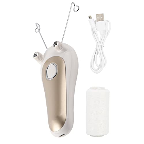 Changor Draadepilator, fysieke epilator, draadloze elektrische epilator van katoen, garen-epilator, lichaam-epilator, epilator voor vrouwen en dames (goud)