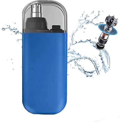 ZSENSO Draagbare Neushaartrimmer, Draagbare Neushaartrimmer Voor Mannen, Mini-Neushaartrimmer Voor Mannen En Vrouwen, Gezichtshaartrimmer Voor Mannen En Vrouwen (Blue)