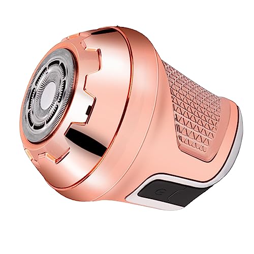 BROLEO Trimmer, Tondeuse met Dubbel Ringblad, Langdurig Opladen Via USB voor Gezinsreizen (Rosé goud)