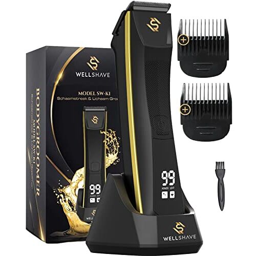 Wellshave Bodygroomer Mannen Trimmer voor Lichaam en Baard Schaamhaar Trimmer Mannen Body trimmer heren Shaver voor Schaamstreek & Lichaam