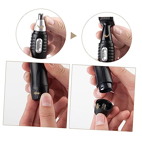 Housoutil 2 1 neus- en baardtrimmer voor heren baardtrimmers oorhaartrimmer trimmer voor mannen neus- en baardhaartrimmer neushaartrimmer elektrisch Clippers neus haar orgel Mens