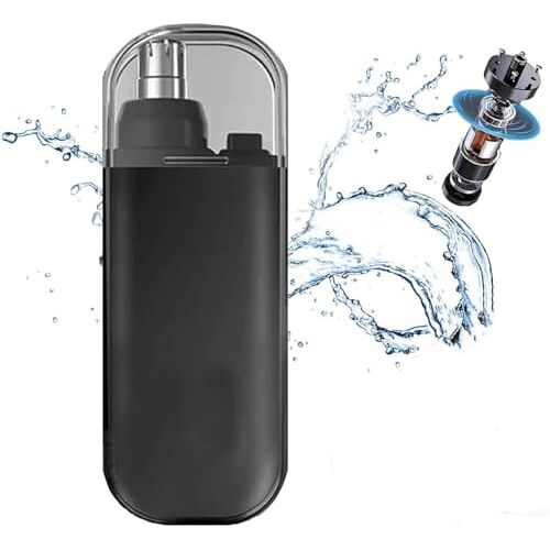 ZSENSO Draagbare Neushaartrimmer, Draagbare Neushaartrimmer Voor Mannen, Mini-Neushaartrimmer Voor Mannen En Vrouwen, Gezichtshaartrimmer Voor Mannen En Vrouwen (Black)