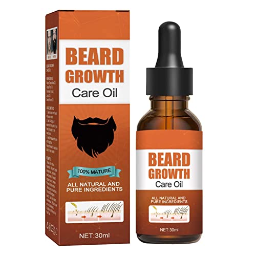 Generic Baardgroeiolie voor mannen Gezonde Biologische Baardverzorgingsolie Gezichtshaarolie voor snor- en baardverzorging, laat je baard geweldig aanvoelen, 30