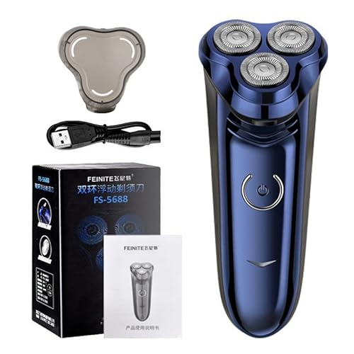 Generic Elektrische scheerapparaten Body wash Baard Mes USB Plug-in Drie Segment Roterende Scheermes FS5688 Scheermes