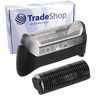 Trade-Shop 2 x schaardeel compatibel met Braun CruZer Z40, CruZer1, CruZer2, CruZer3, CruZer4 Face, CruZer5 Face, CruZer6 Face, Z50, Z60 folie + messenblok