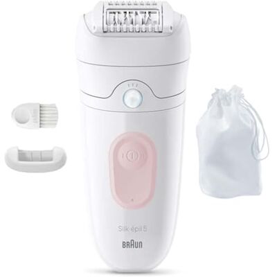 Braun Silk·épil 5 Nat en droog epilator voor gemakkelijke ontharing, gladde lange huid, 5-011, flamingo roze Braun Silk·épil 5 Nat en droog epilator voor gemakkelijke ontharing, gladde lange huid, 5-011, flamingo roze
