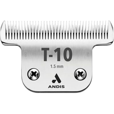 Andis Ultraedge Dierhaartrimmer, T-10/1.5 Mm, zwart. Koolstofstaal voor precisie gezicht, voeten, oor & sanitair trimmen, tondeuse blade Andis Ultraedge Dierhaartrimmer, T-10/1.5 Mm, zwart. Koolstofstaal voor precisie gezicht, voeten, oor & sanitair trimmen, tondeuse blade