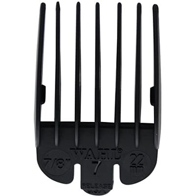 Wahl Nylon Attachment Combs, #7, 22mm, Clipper-opzetkammen, hulpstukken, professionele beschermkammen voor tondeuses, zwart, Super Taper, Taper2000, Senior, Magic Clip, Legend, Balding Wahl Nylon Attachment Combs, #7, 22mm, Clipper-opzetkammen, hulpstukken, professionele beschermkammen voor tondeuses, zwart, Super Taper, Taper2000, Senior, Magic Clip, Legend, Balding